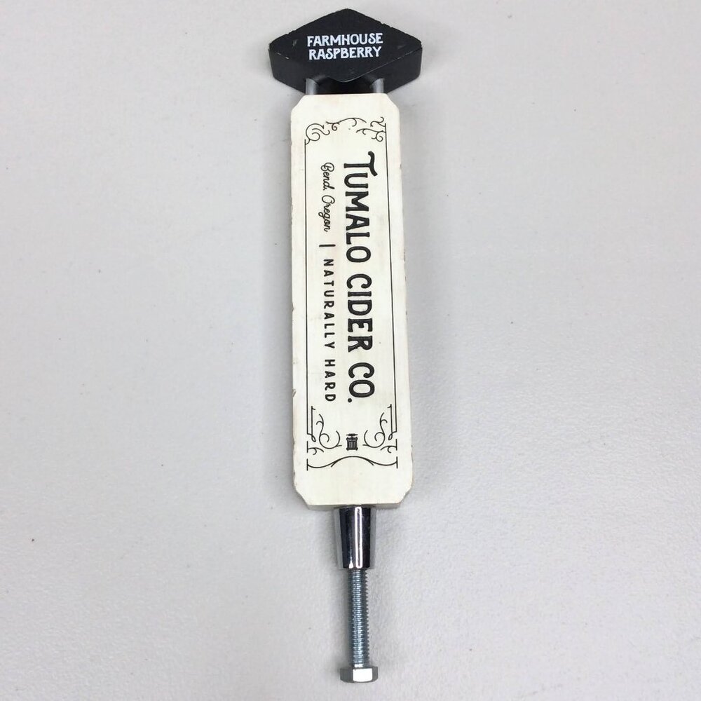 Tumalo Cider Co‎ Farmhouse Raspberry Tap Handle Bend Oregon 9.5" Tall